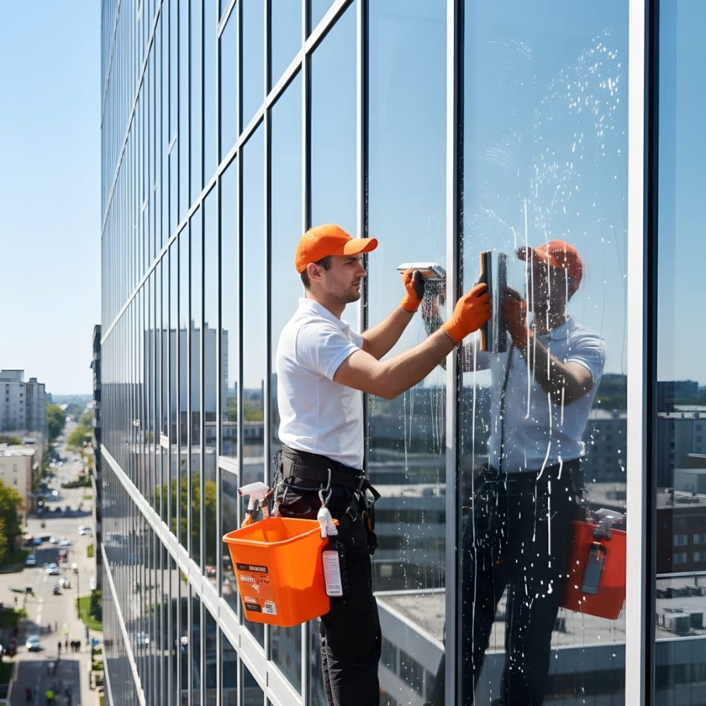 Building window deep cleaning services