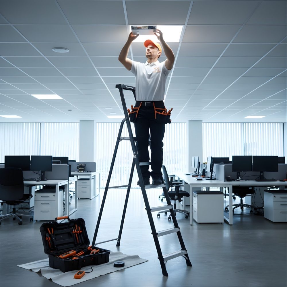 Commercial electrician services