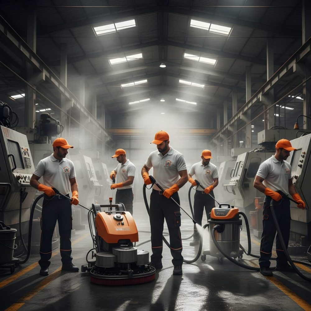 Industrial building deep cleaning