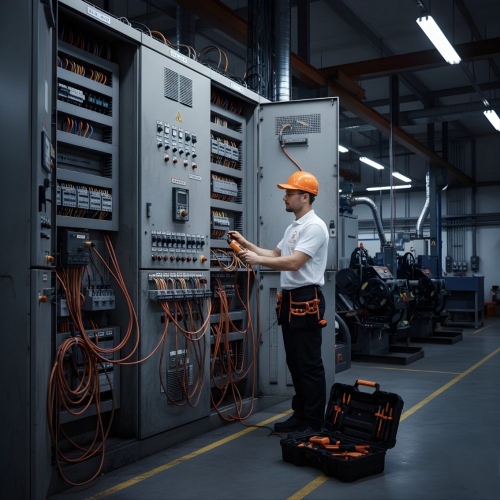 Industrial electrician services